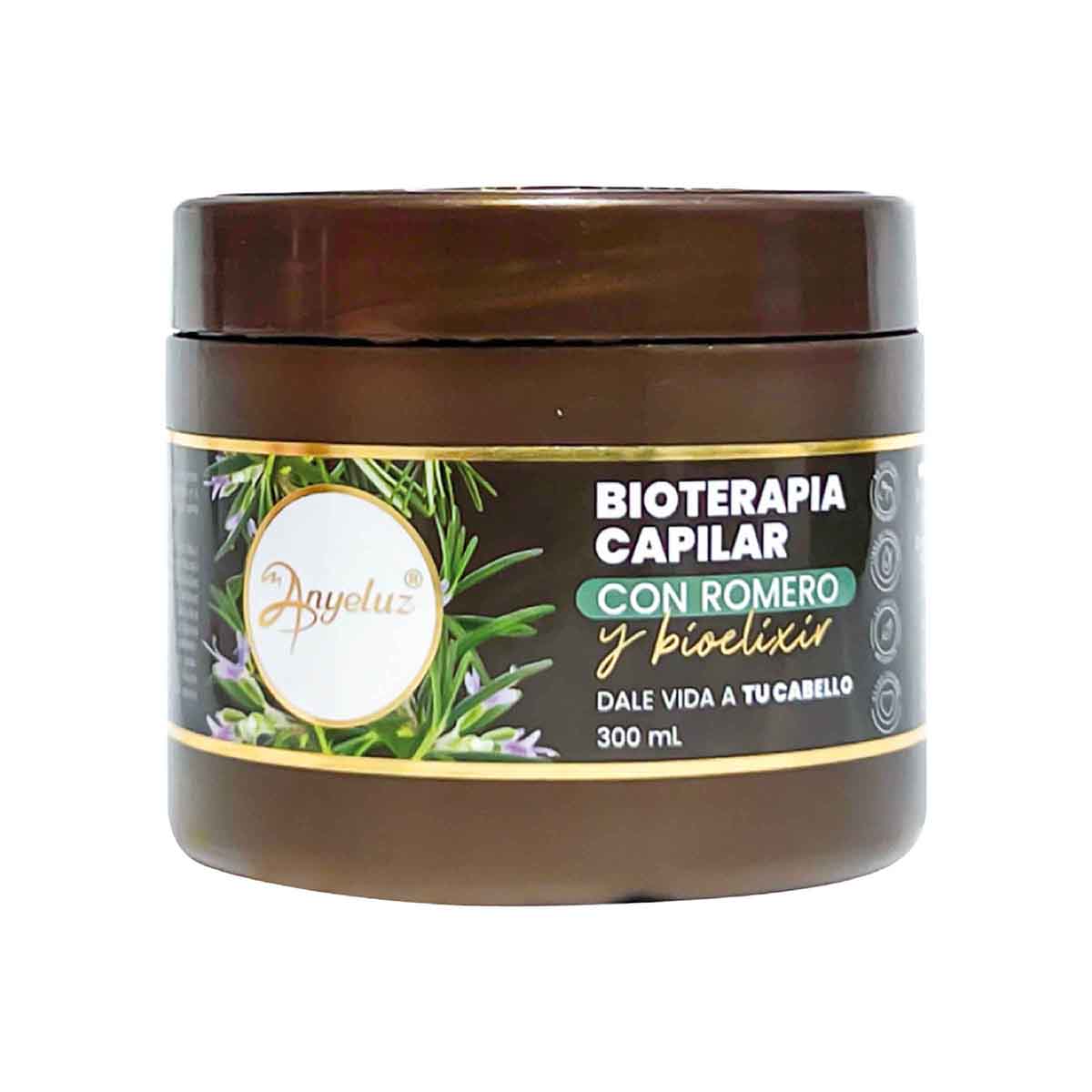 Bioterapia Capilar con Romero y Bioelixir Anyeluz Frasco x 300 mL