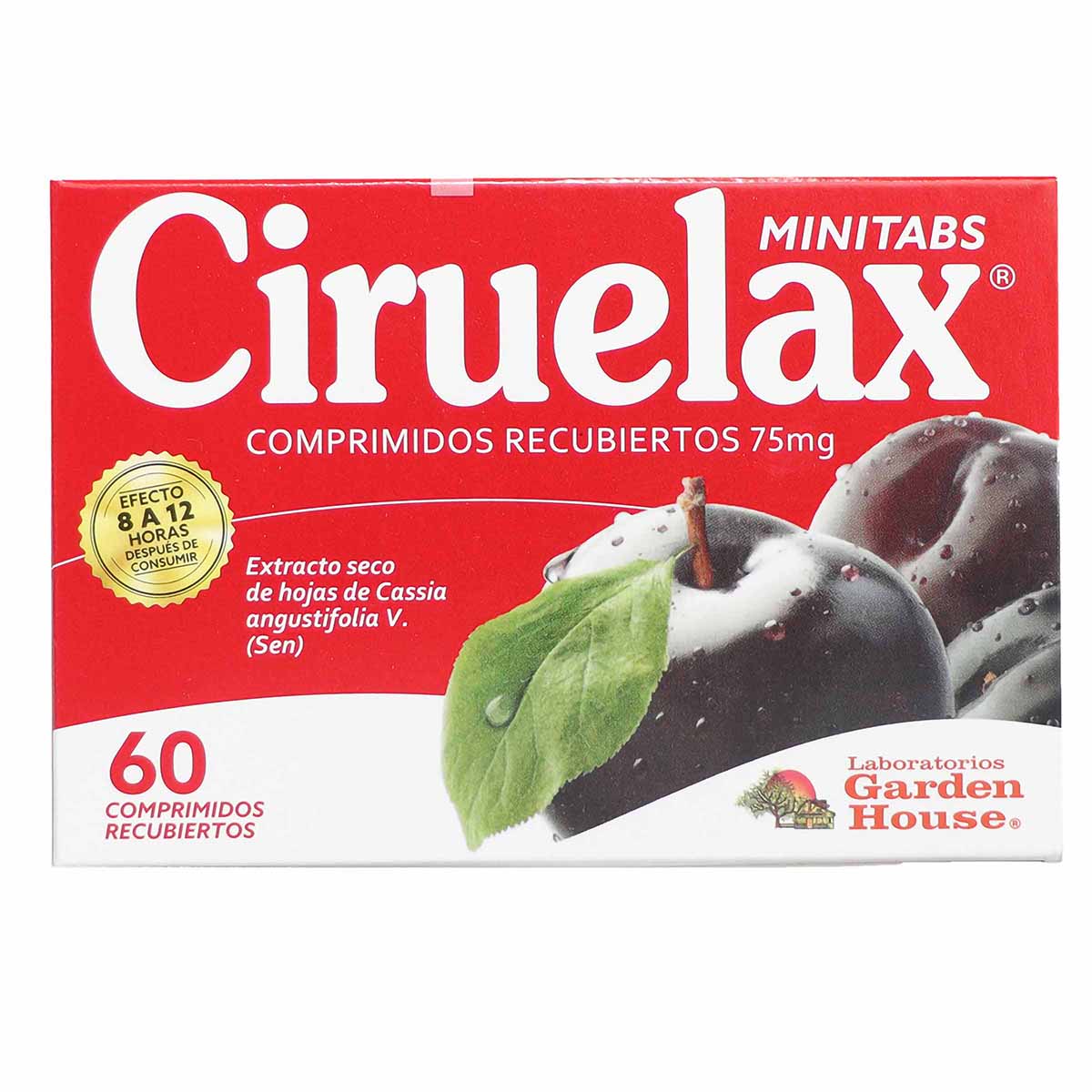 Ciruelax Minitabs 75 Mg Caja x 60 Comprimidos Recubiertos