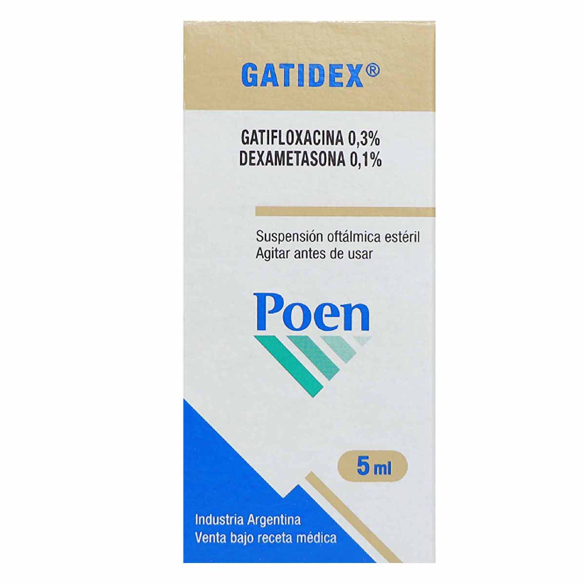 Suspensión Oftálmica Gatidex Poen Frasco X 5 Ml.