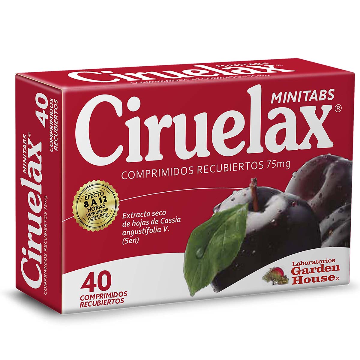 Ciruelax Minitabs 75 Mg Caja x 40 Comprimidos Recubiertos