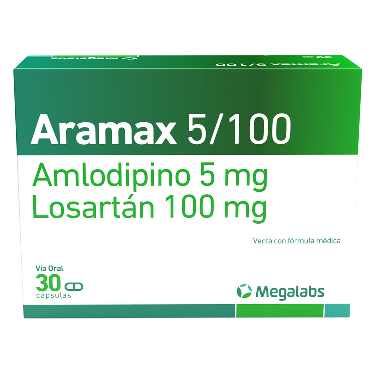 Aramax 5 Mg/100 Mg Garmisch Caja X 30 Cápsulas.