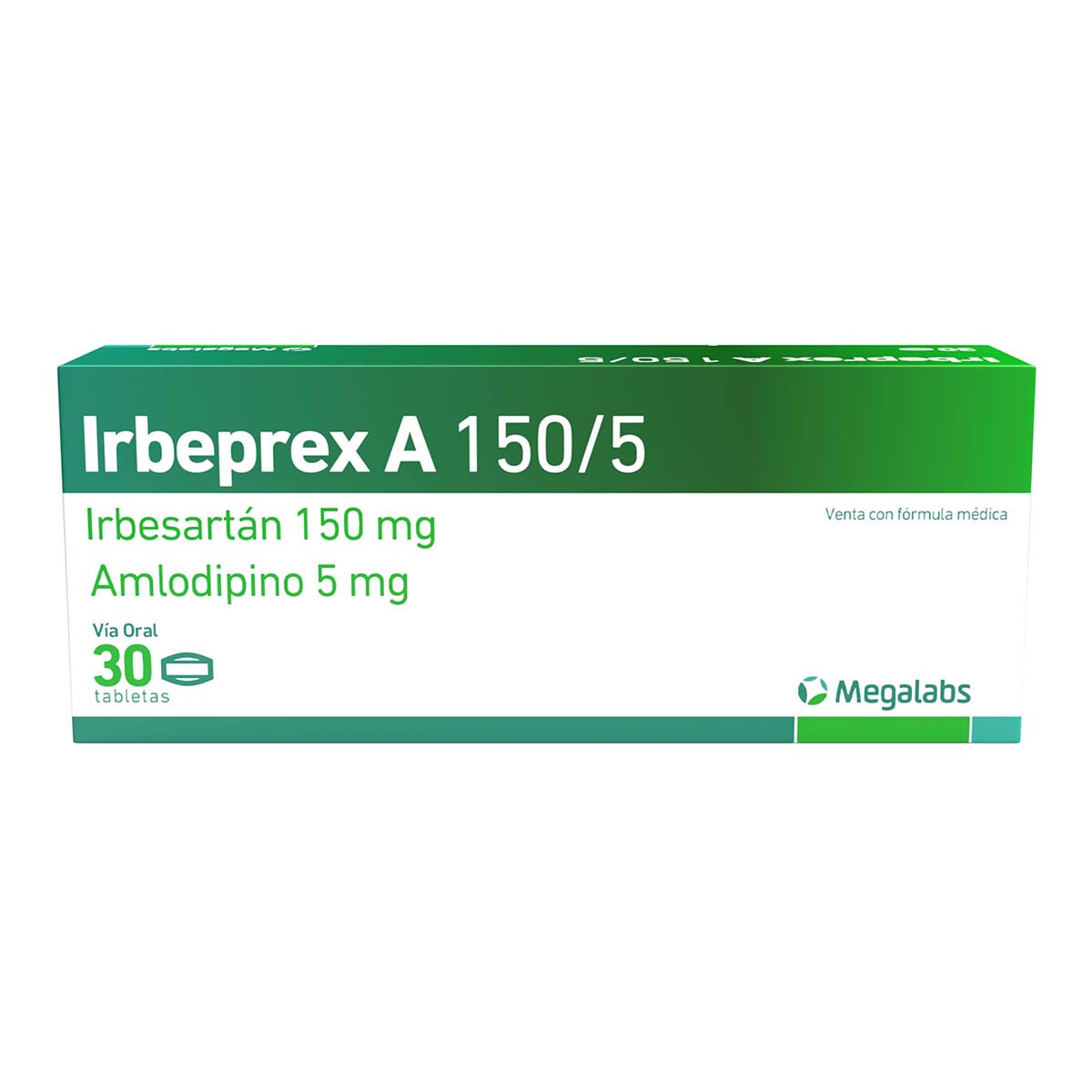 Irbeprex A 150 Mg/5 Mg Garmisch Caja X 30 Tabletas.