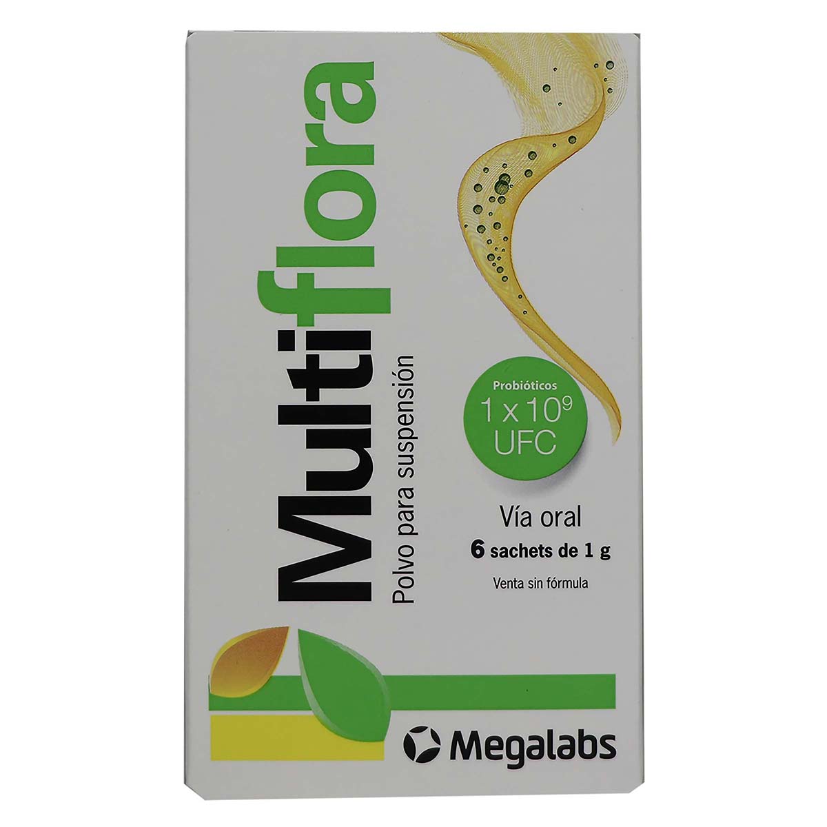 Polvo Para Suspensión Multiflora Sachet de 1 g Megalabs Caja x 6 uds