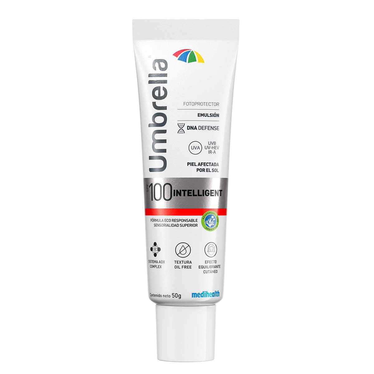 Protector Solar Umbrella Intelligent Medihealth SPF 100 Uva Tubo x 50 g