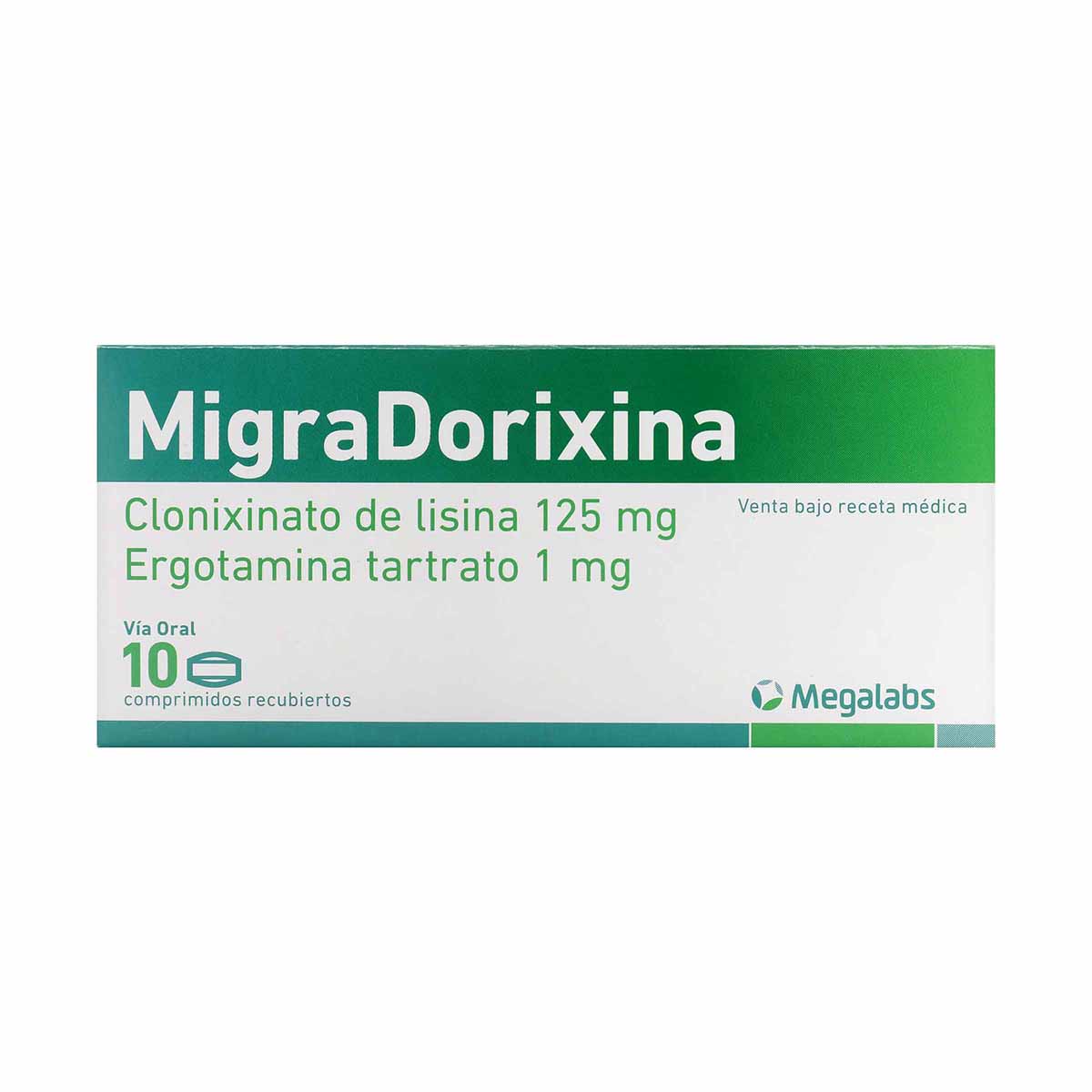 Migra Dorixina 125 Mg/1 Mg Roemmers Caja X 10 Comprimidos Recubiertos.