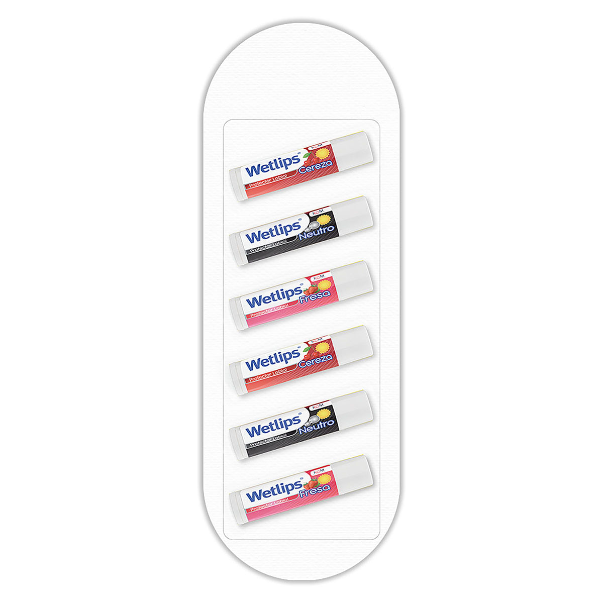 Protector Labial Icom Wetlips Surtido Blister x 6 Uds