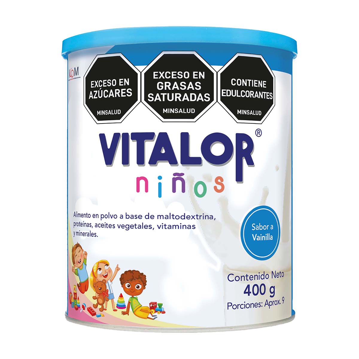Alimento Icom Vitalor Niños Vainilla Polvo Tarro x 400 g