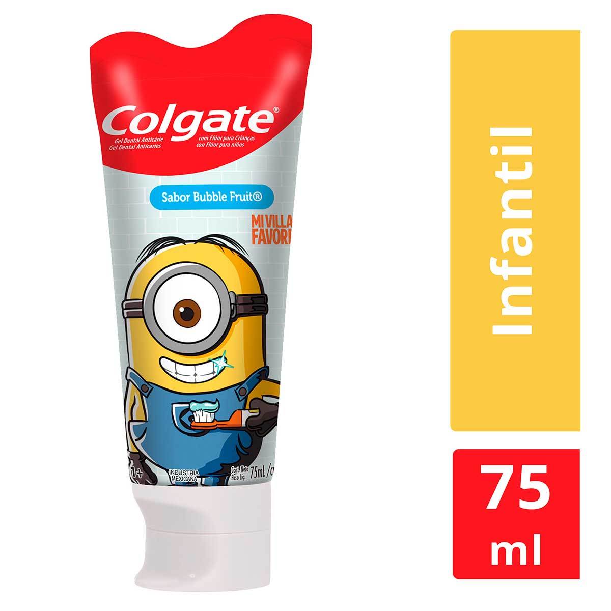Gel Dental Colgate Smiles Minions Bubble Fruit Tubo x 75 mL