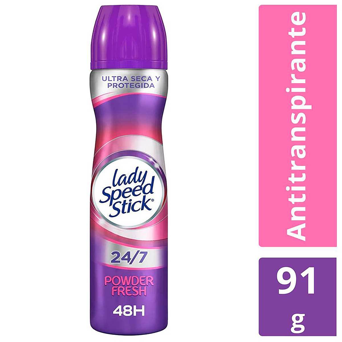Antitranspirante Lady Speed Stick 24/7 Power Fresh Aerosol x 91 g