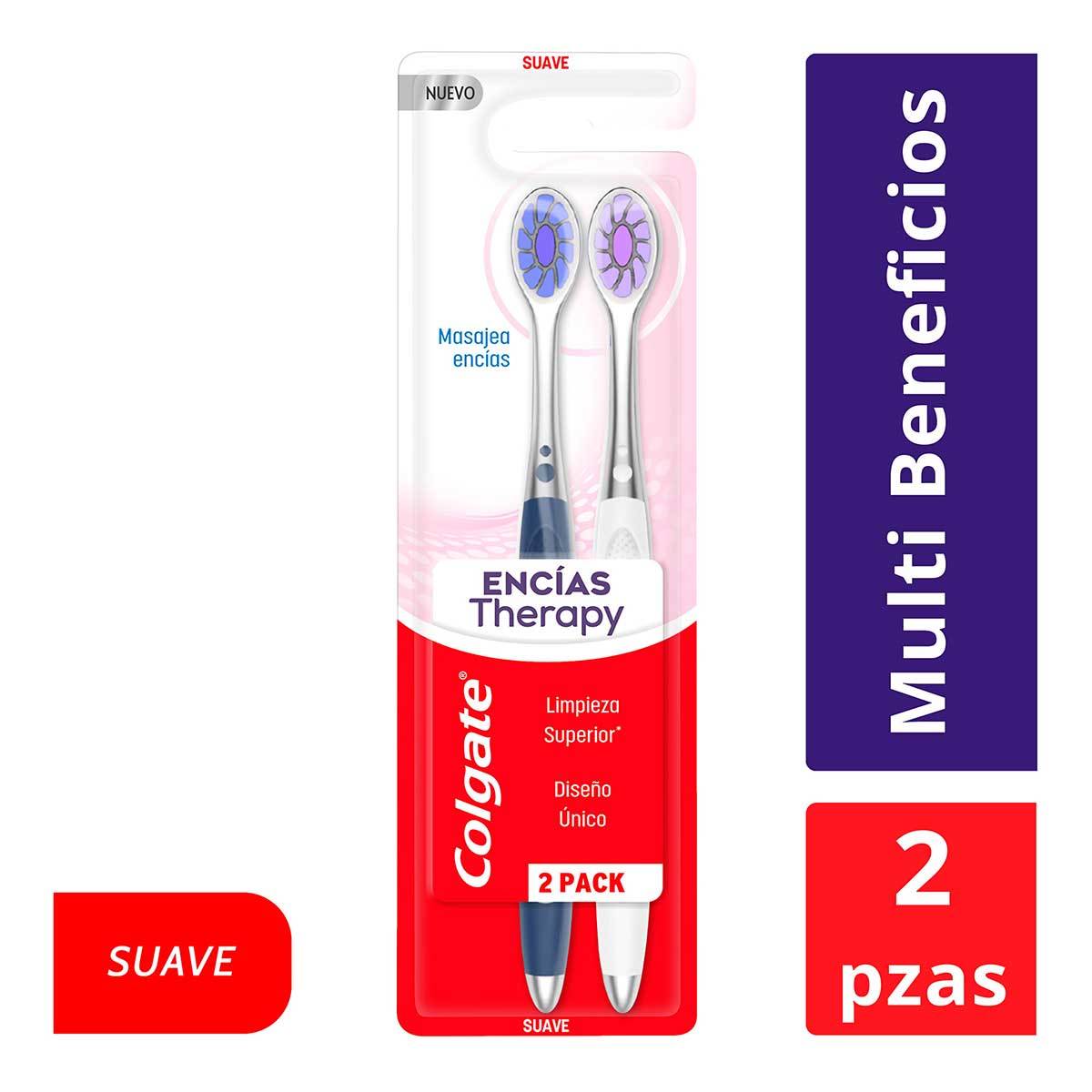 Cepillo Dental Colgate encías Therapy Suave Blister x 2 Uds