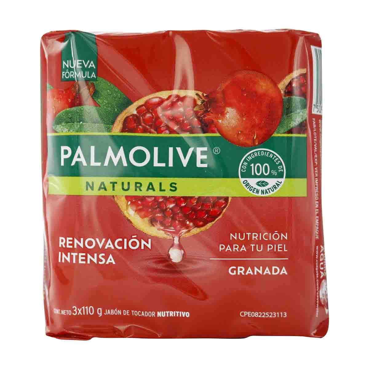 Jabón en Barra Palmolive Naturals Granada 110g Paquete x 3 uds