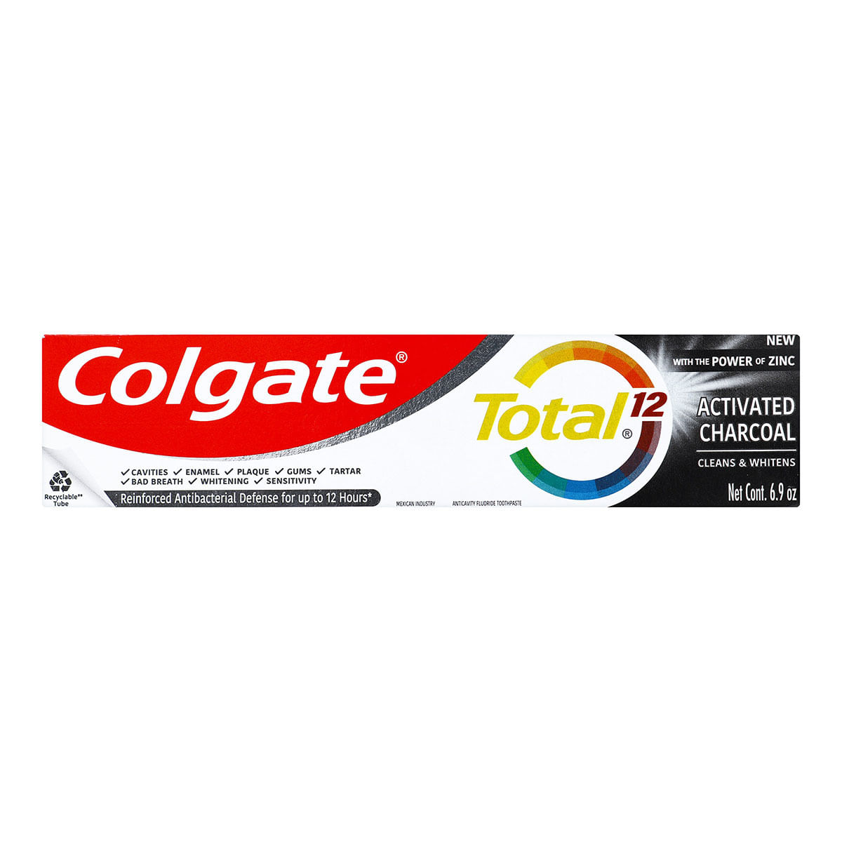 Crema Dental Colgate Total 12 Carbón Activado Tubo x 150 mL