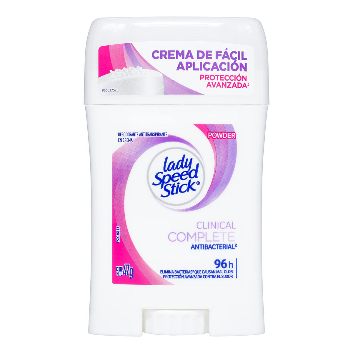 Desodorante Antitranspirante en Crema Clinical Complete Lady Speed Stick Frasco x 47 g