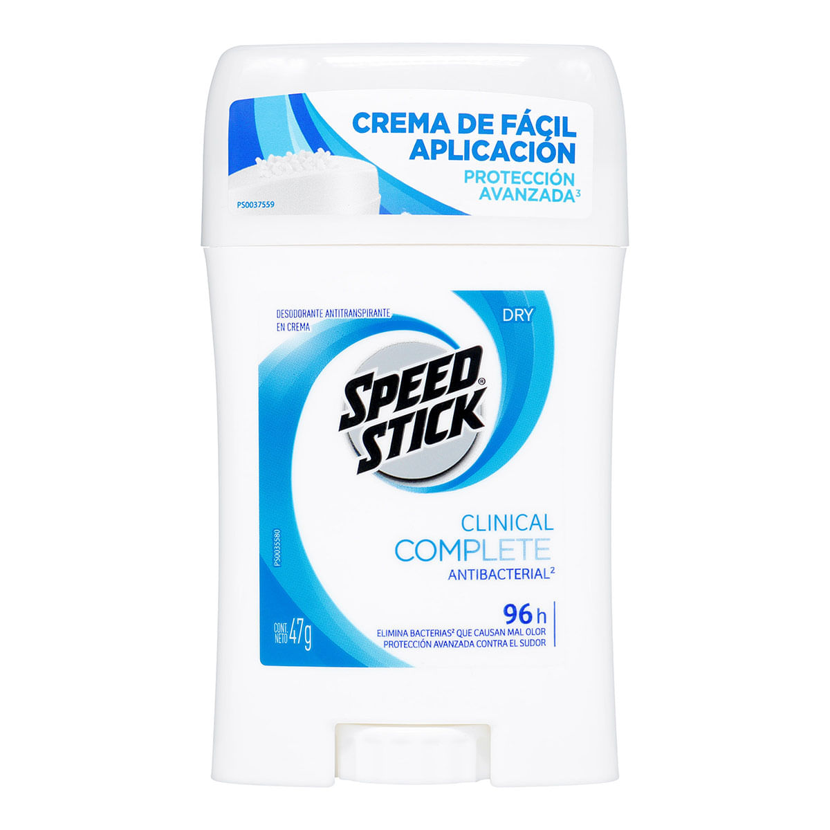 Desodorante Antitranspirante en Crema Clinical Complete Speed Stick Frasco x 47 g