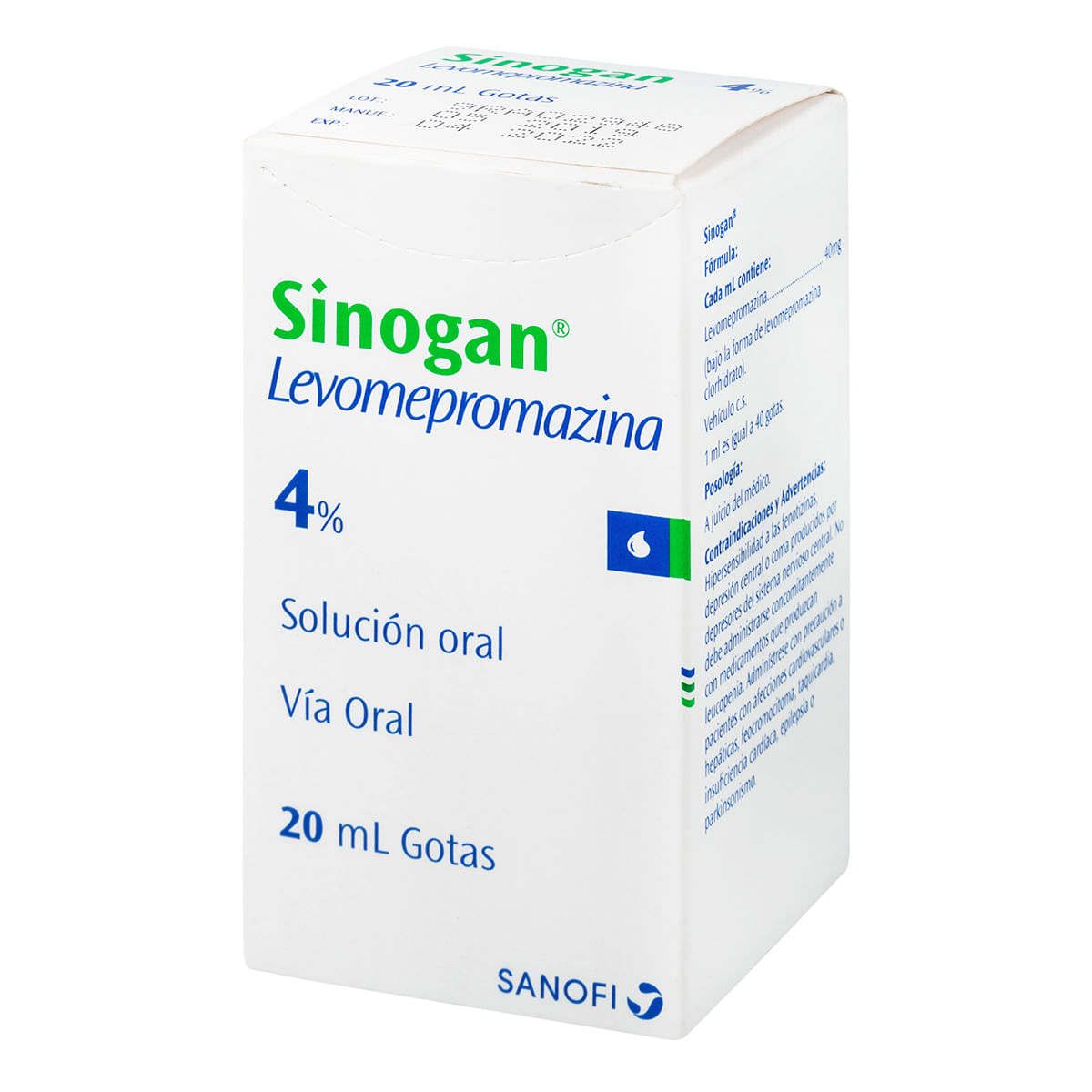Sinogan 4% Sanofi Gotas Frasco x 20 mL
