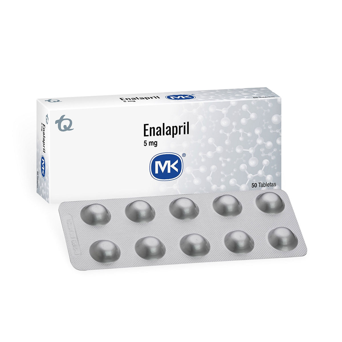 enalapril 5 Mg MK Caja x 50 Tabletas