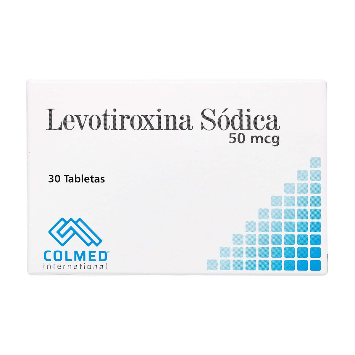 Levotiroxina Sódica 50 Mcg Colmed Caja x 30 Tabletas