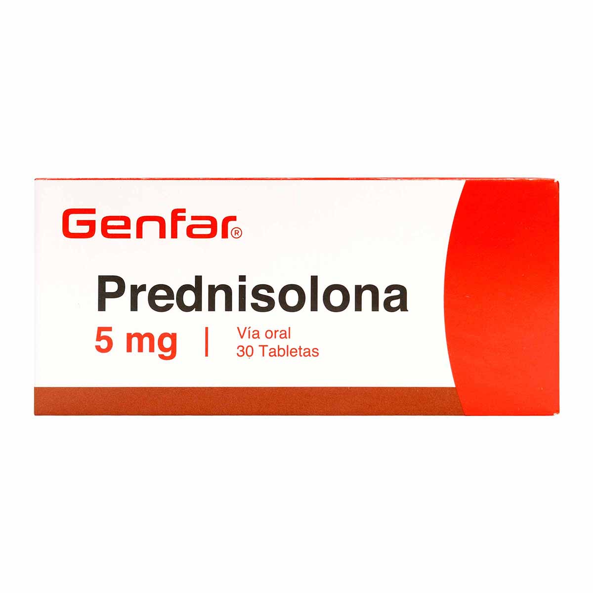 Prednisolona 5 Mg Genfar Caja x 30 Tabletas