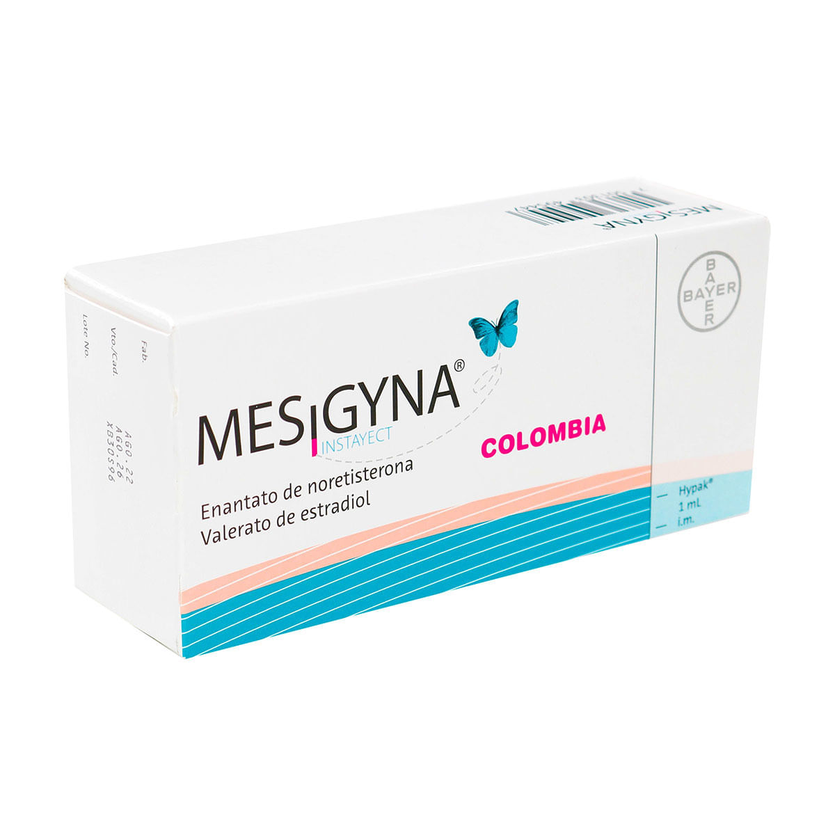 Solución Inyectable Bayer Mesigyna Instayect 1 mL Caja x 1 Ampolla