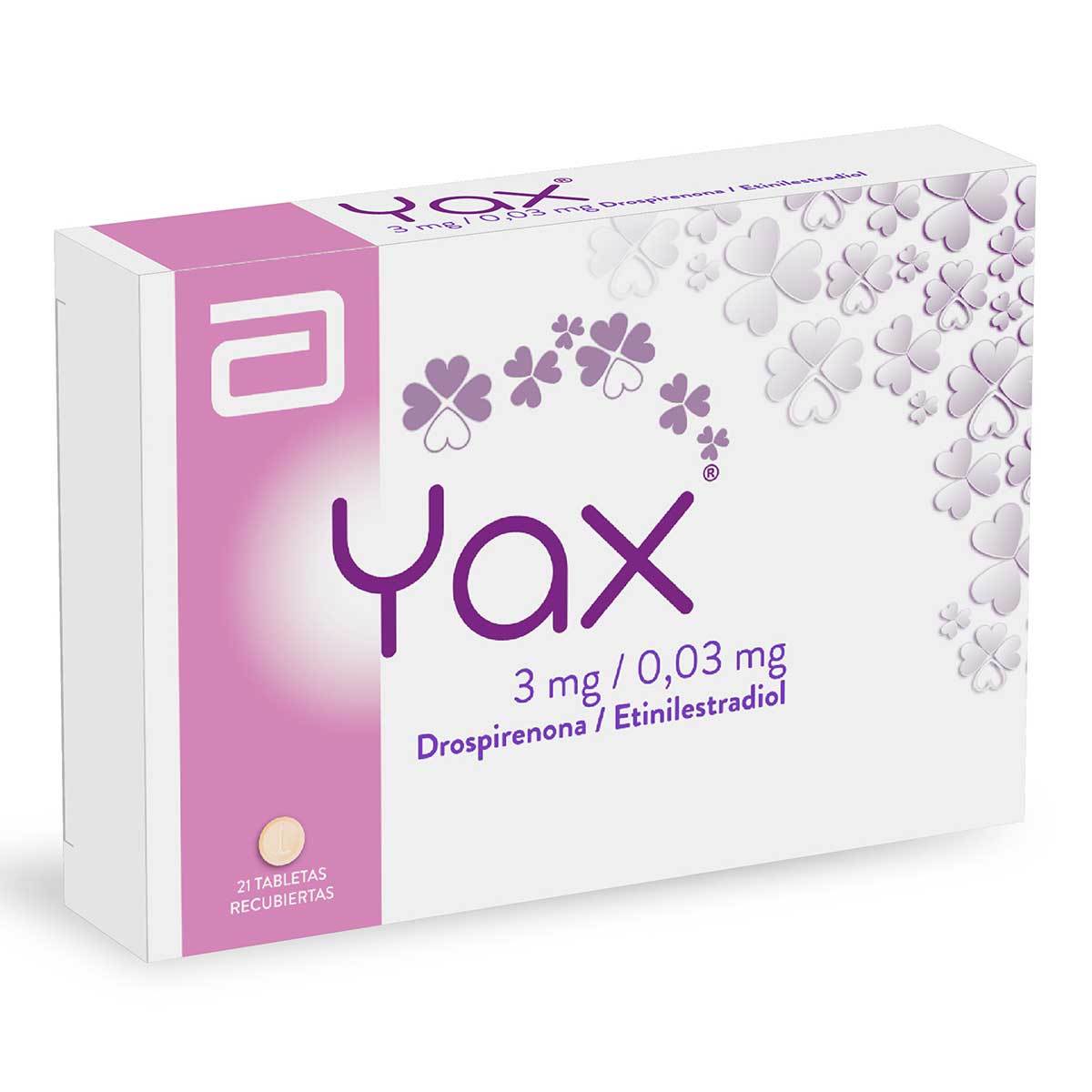 Yax 3 Mg/0.03 Mg Lafrancol Caja x 21 Tabletas Recubiertas
