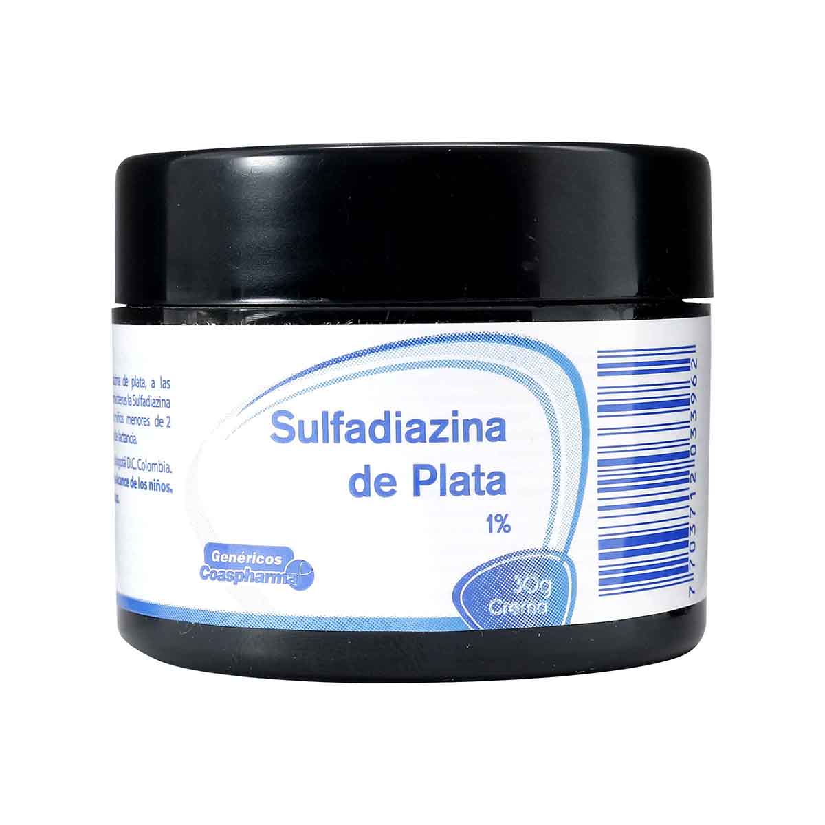 Sulfadiazina de Plata 1% Coaspharma Caja x 30 Gramos