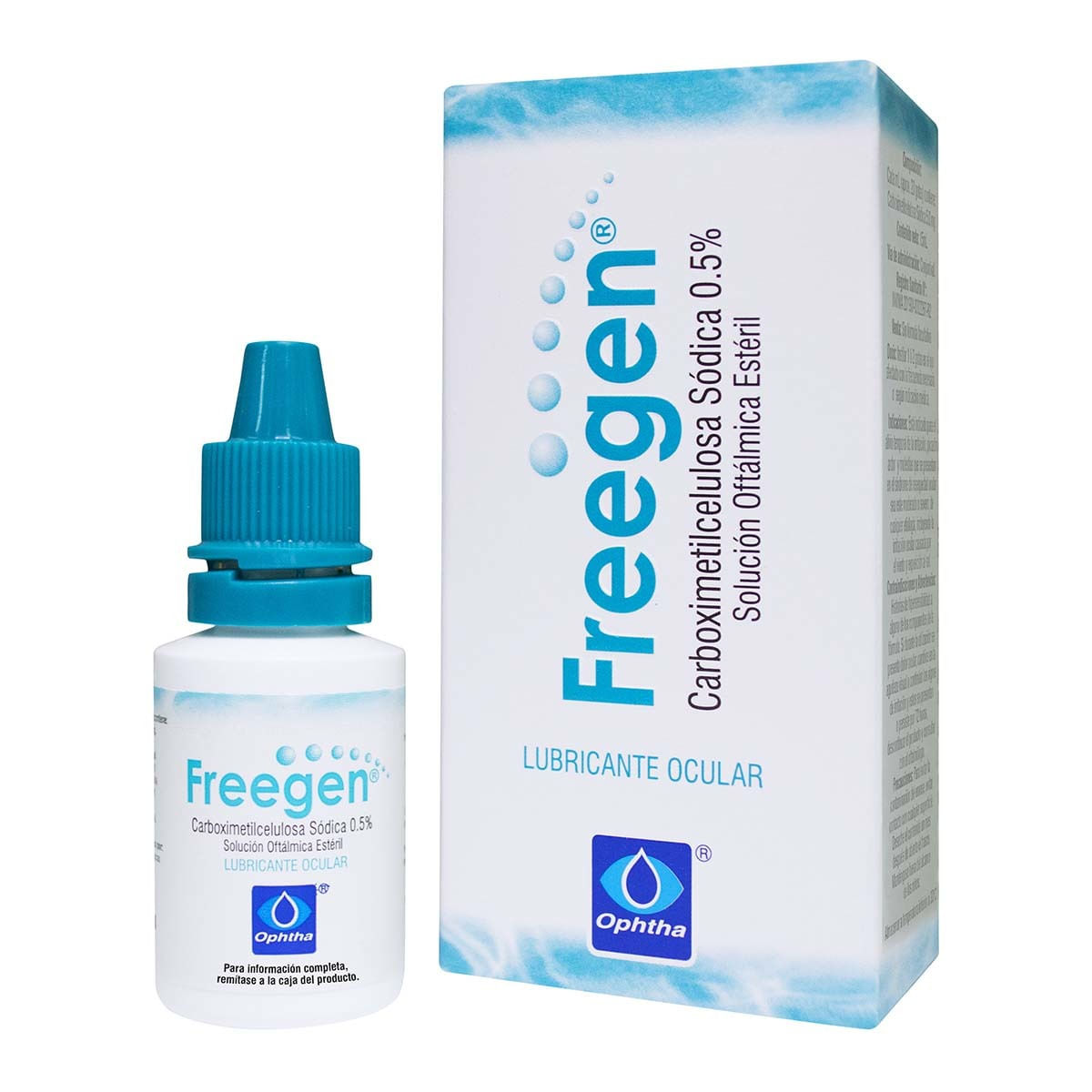 Lubricante Ocular Freegen 0.5% Ophtha Frasco x 15 mL Pague 15 mL Lleve 25 mL