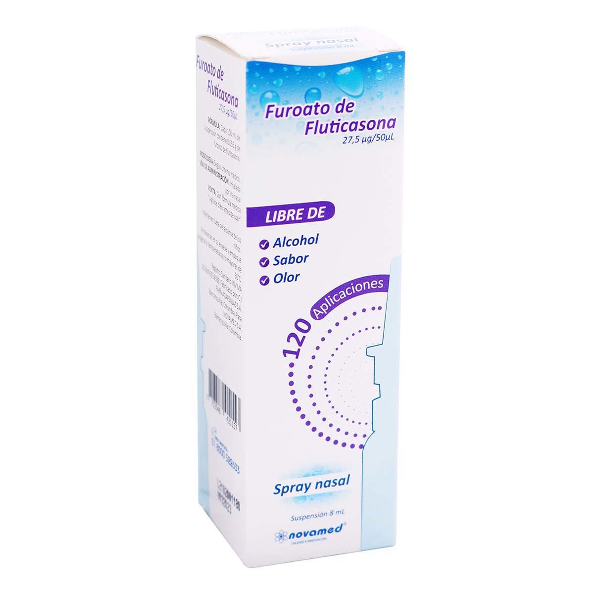 Spray Nasal Furoato de Fluticasona 120 Aplicaciones Novamed Spray x 8 mL