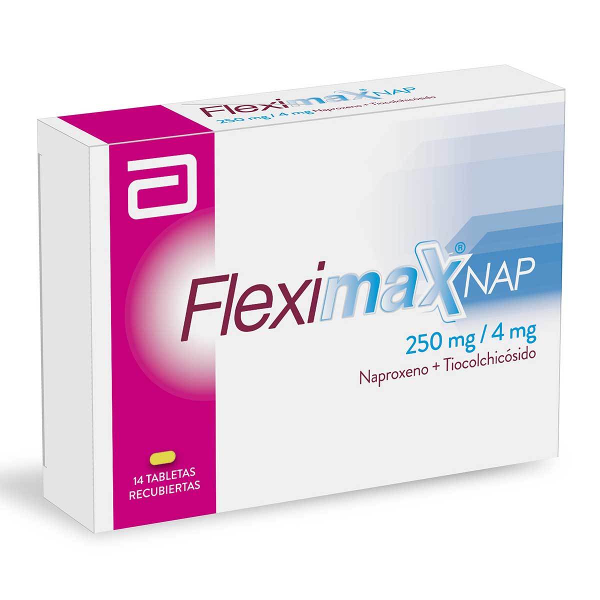 Fleximax NAP 250 Mg/4 Mg Abbott Caja x 14 Tabletas Recubiertas