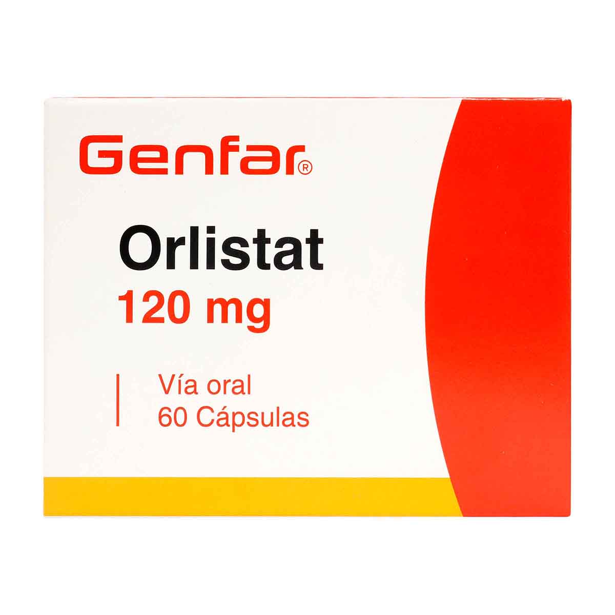 Orlistat 120 mg Genfar Caja x 60 Capsulas