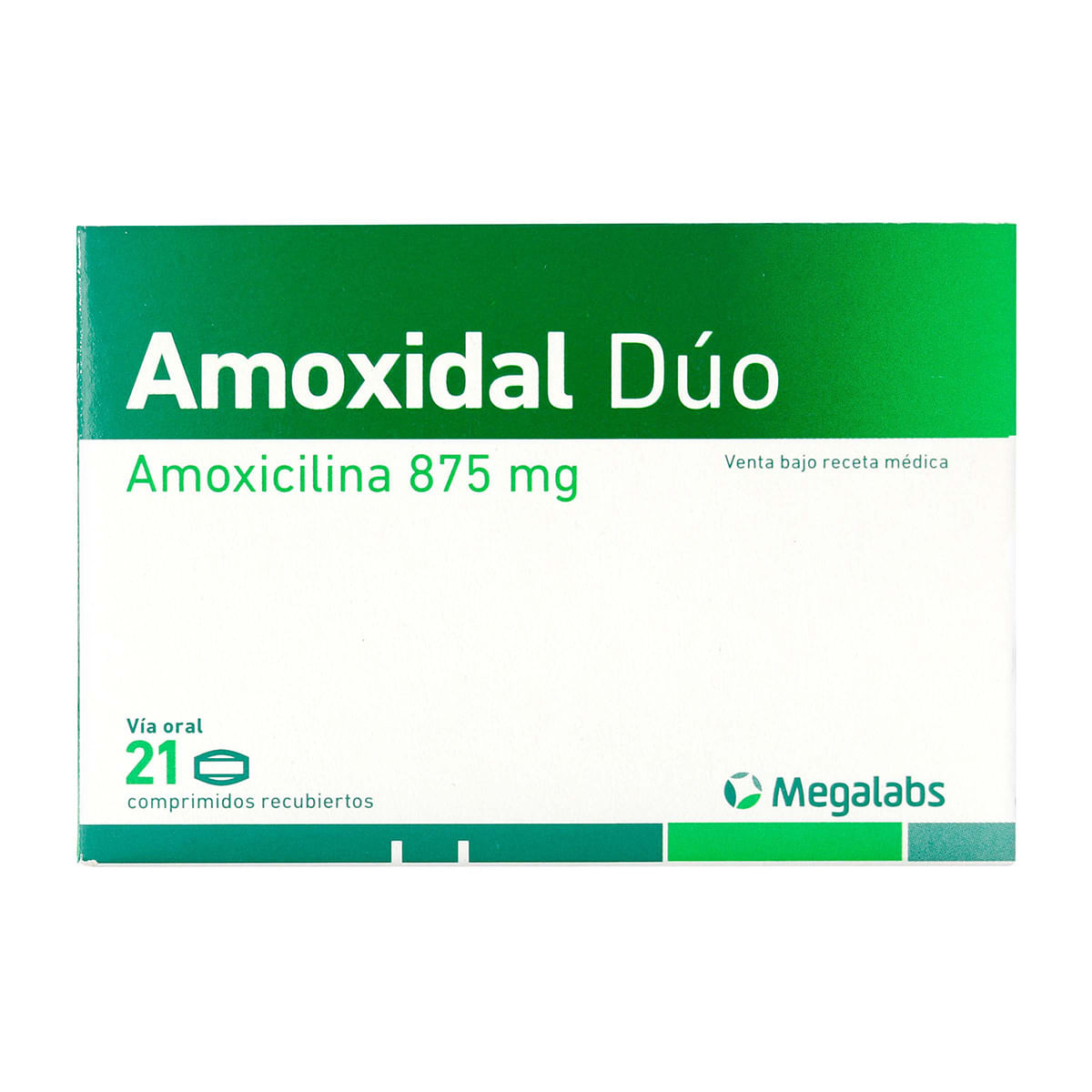 Amoxidal Dúo 875 Mg Roemmers Caja x 21 Comprimidos Recubiertos