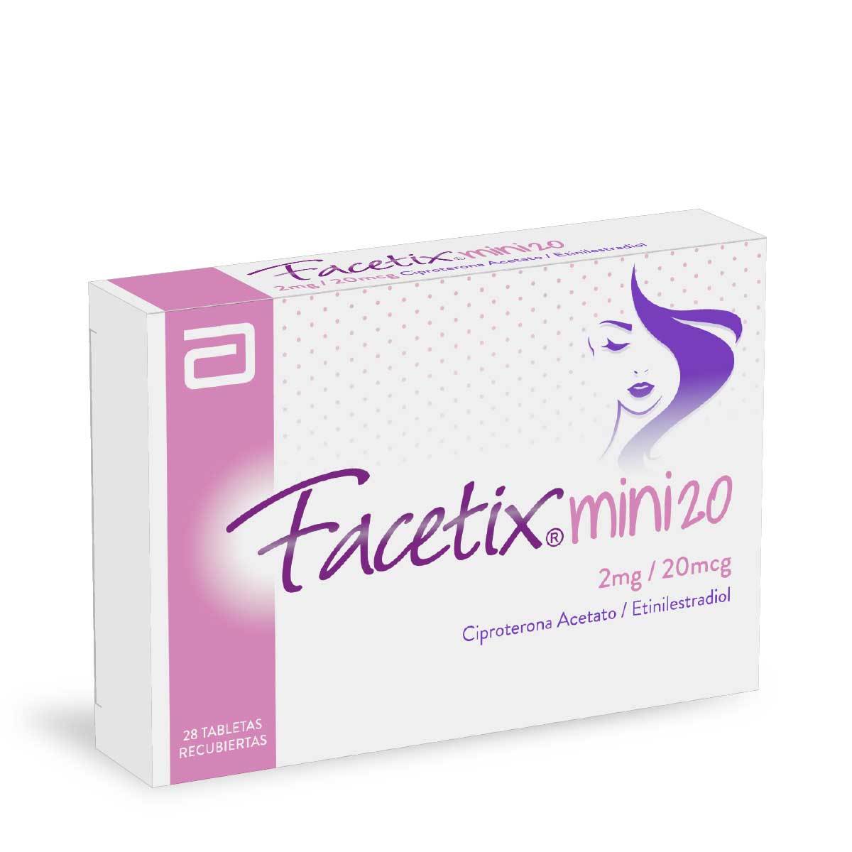 Facetix Mini 2 Mg/20 Mcg Gynopharm Caja x 28 Tabletas Recubiertas