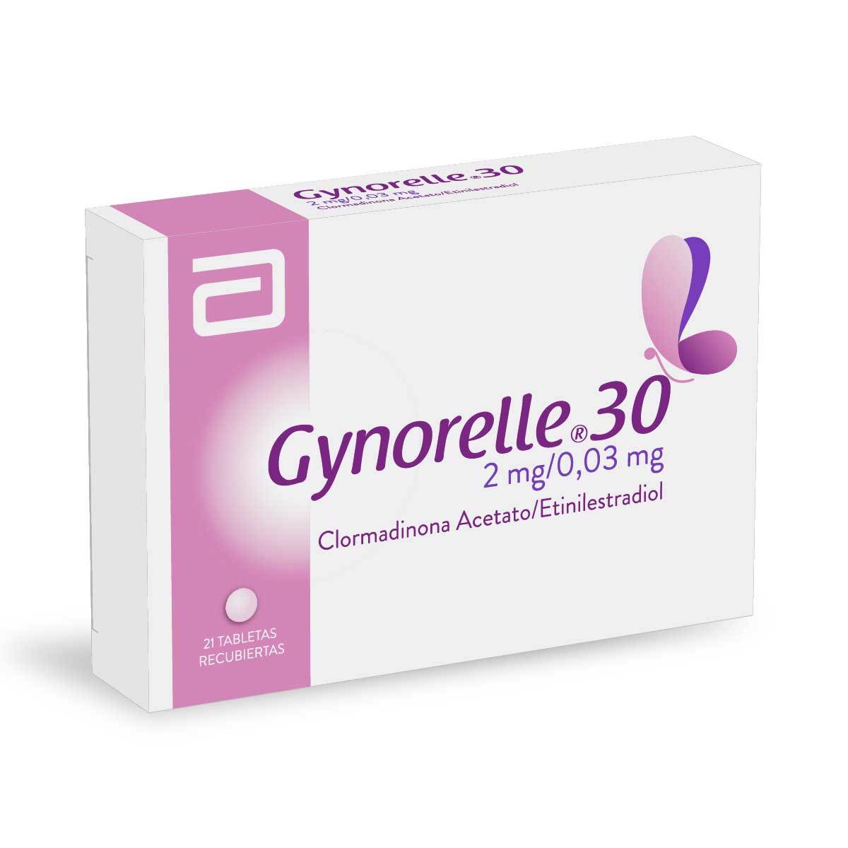 Gynorelle 30 2 Mg/0.03 Mg Abbott Caja x 21 Tabletas Recubiertas