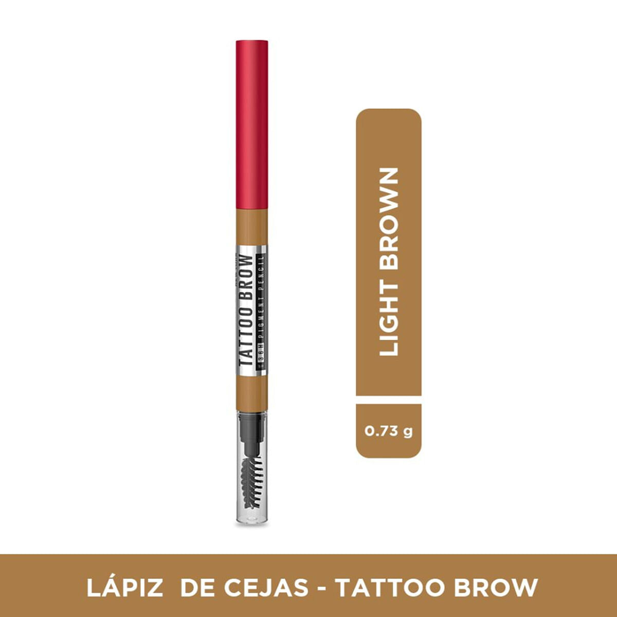 Lápiz de Cejas Tattoo Marrón Claro Loréal Paris x 0.73 g