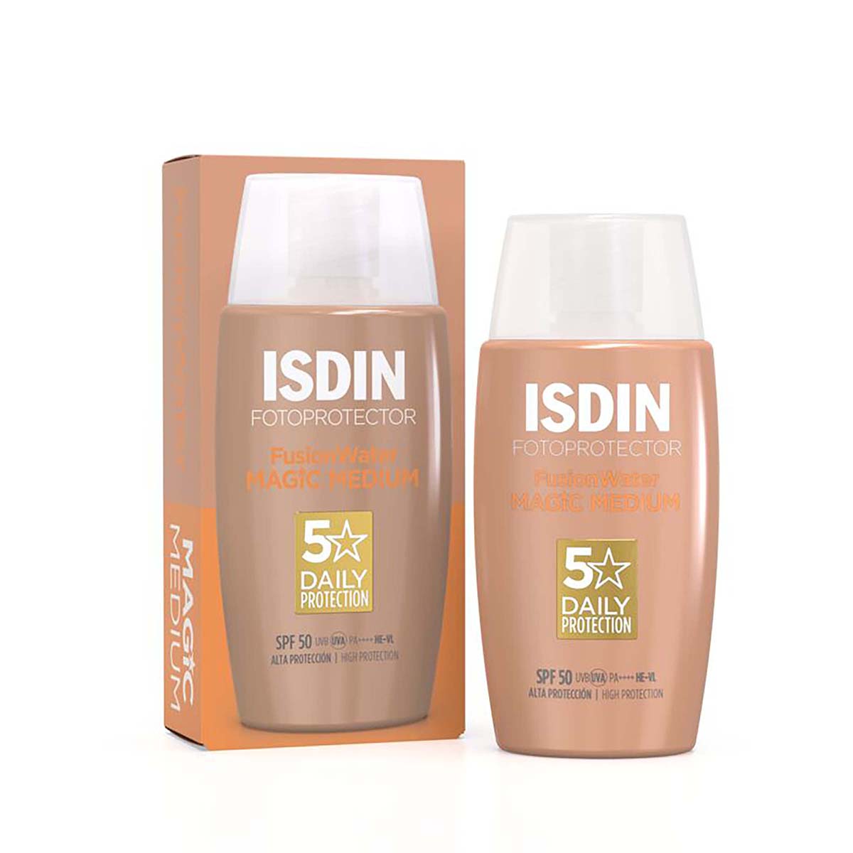 Fotoprotector Isdin SPF50 Fusion Water Color Medio Frasco x 50 mL
