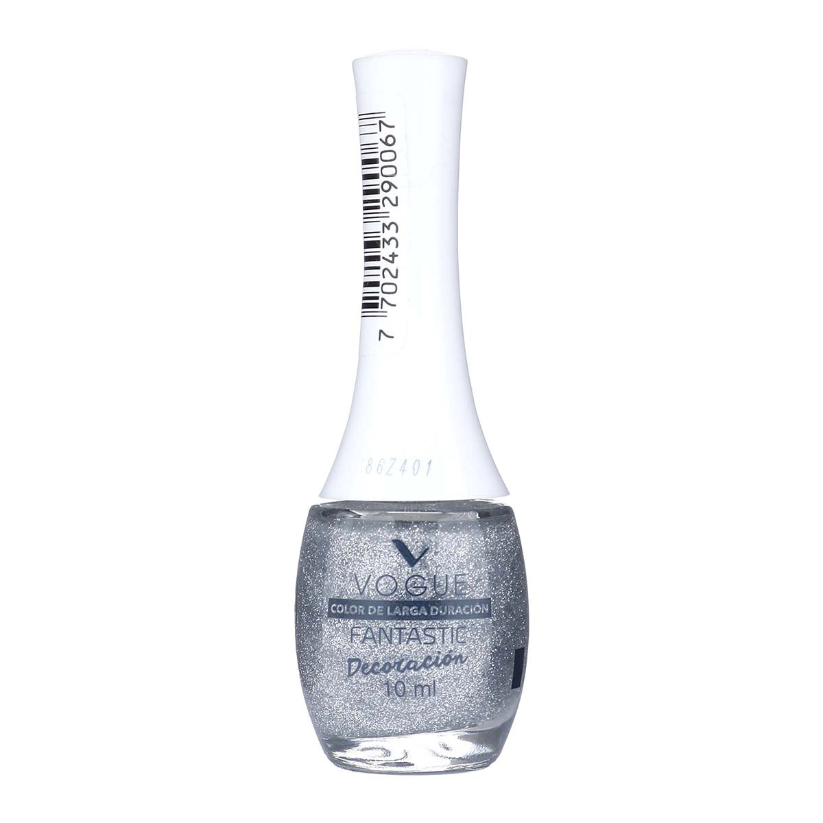 Esmalte Vogue Fantastic Plata Deco Frasco x 10 mL