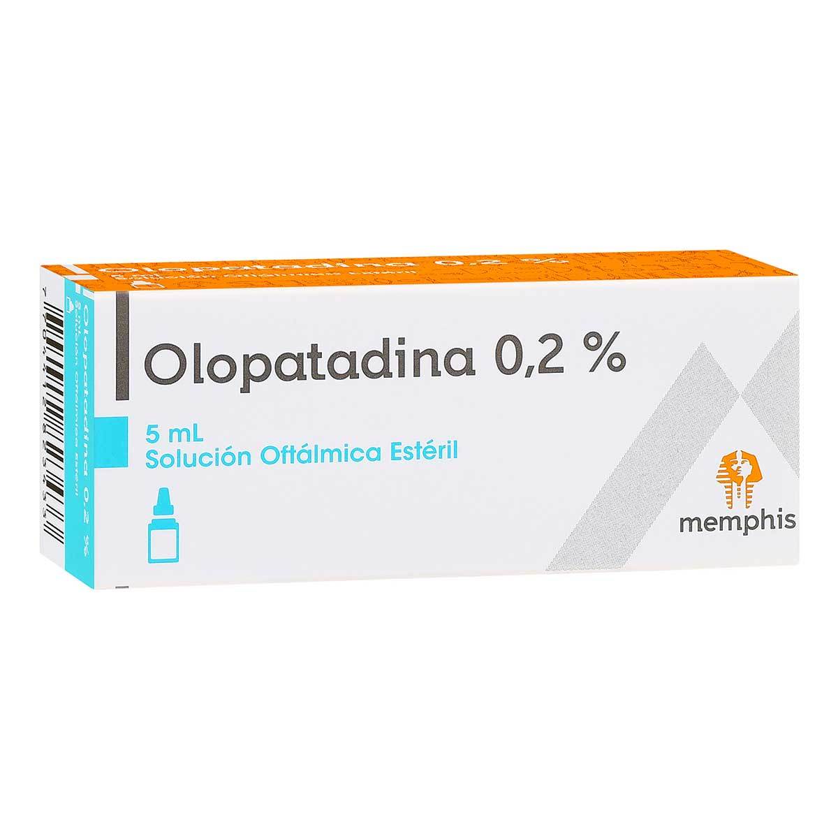Solución Oftálmica Estéril Olopatadina 0.2 % Memphis Frasco x 5 mL