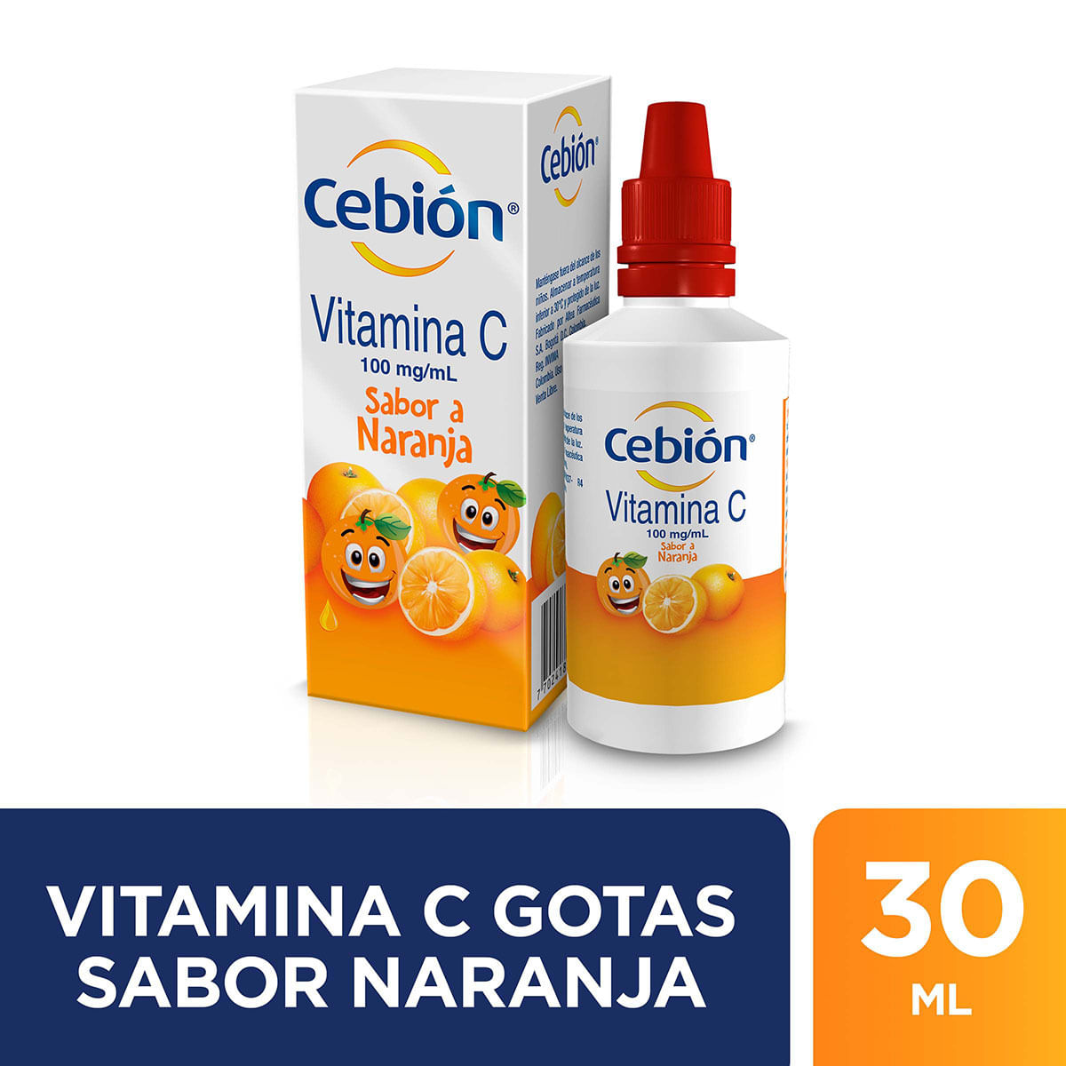 Cebión 100 Mg/mL Merck Naranja Gotas Frasco x 30 mL