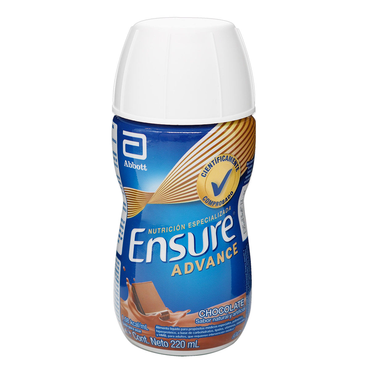 Alimento Abbott ensure Advance Sabor Chocolate Líquido Botella x 220 mL