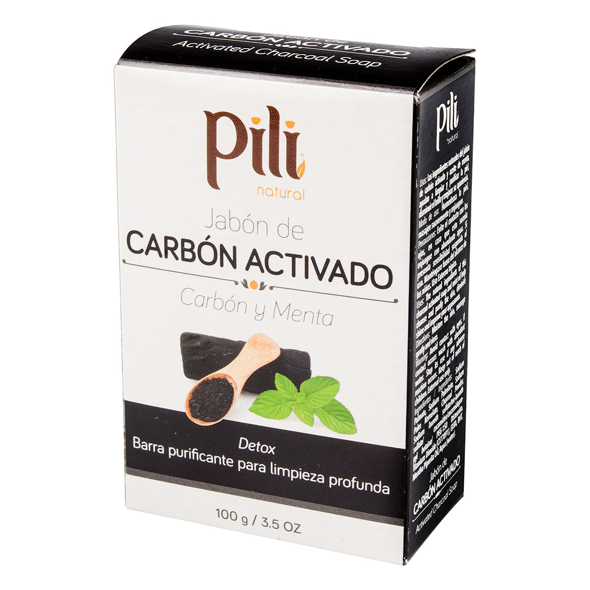 Jabón Pili Carbón Activado Barra x 100 g.