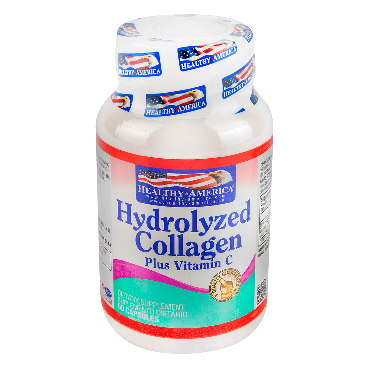 Suplemento Dietario Hydrolyzed Collagen Healthy America Frasco x 60 Cápsulas