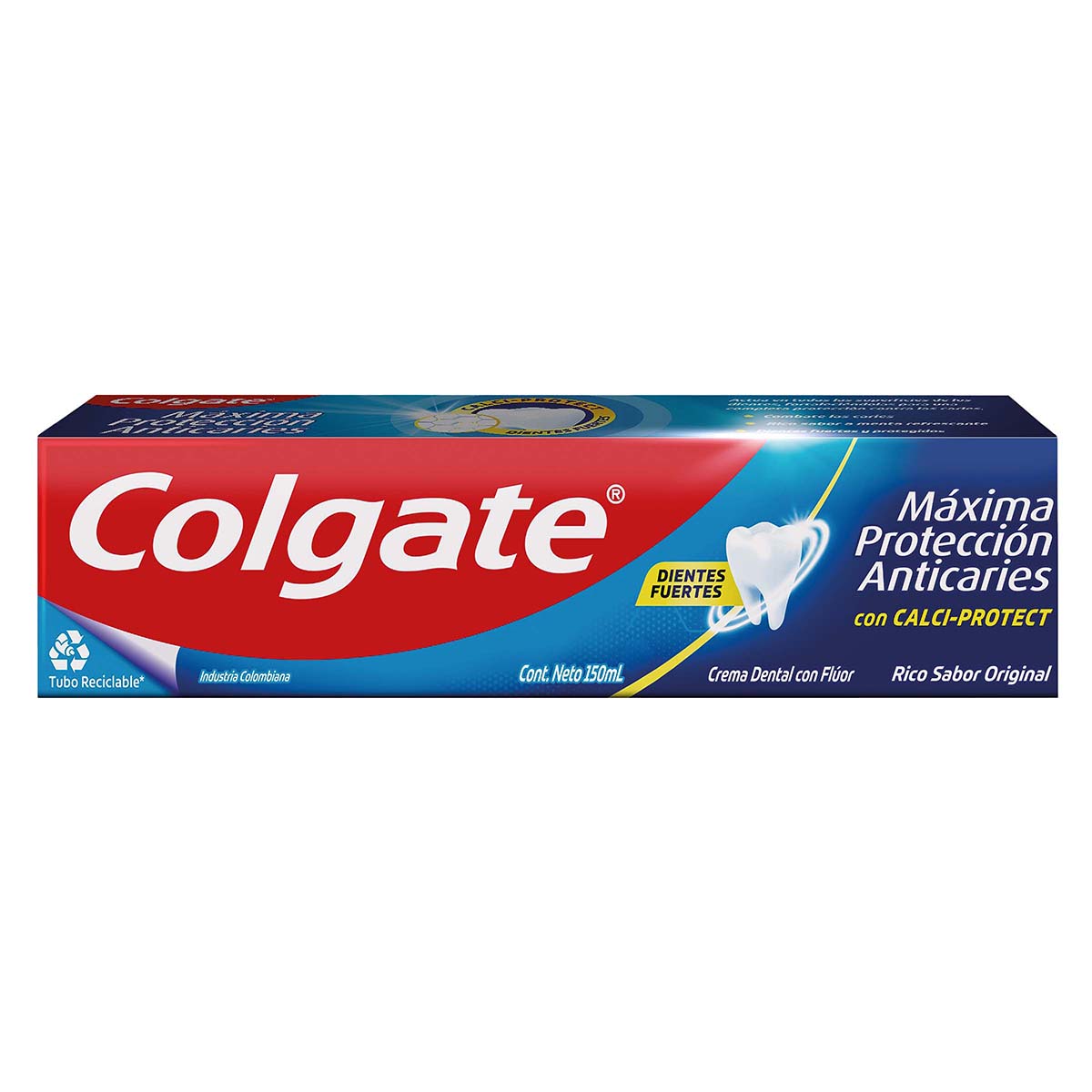 Crema Dental Colgate Máxima Protección Anticaries Menta Caja x 150 mL