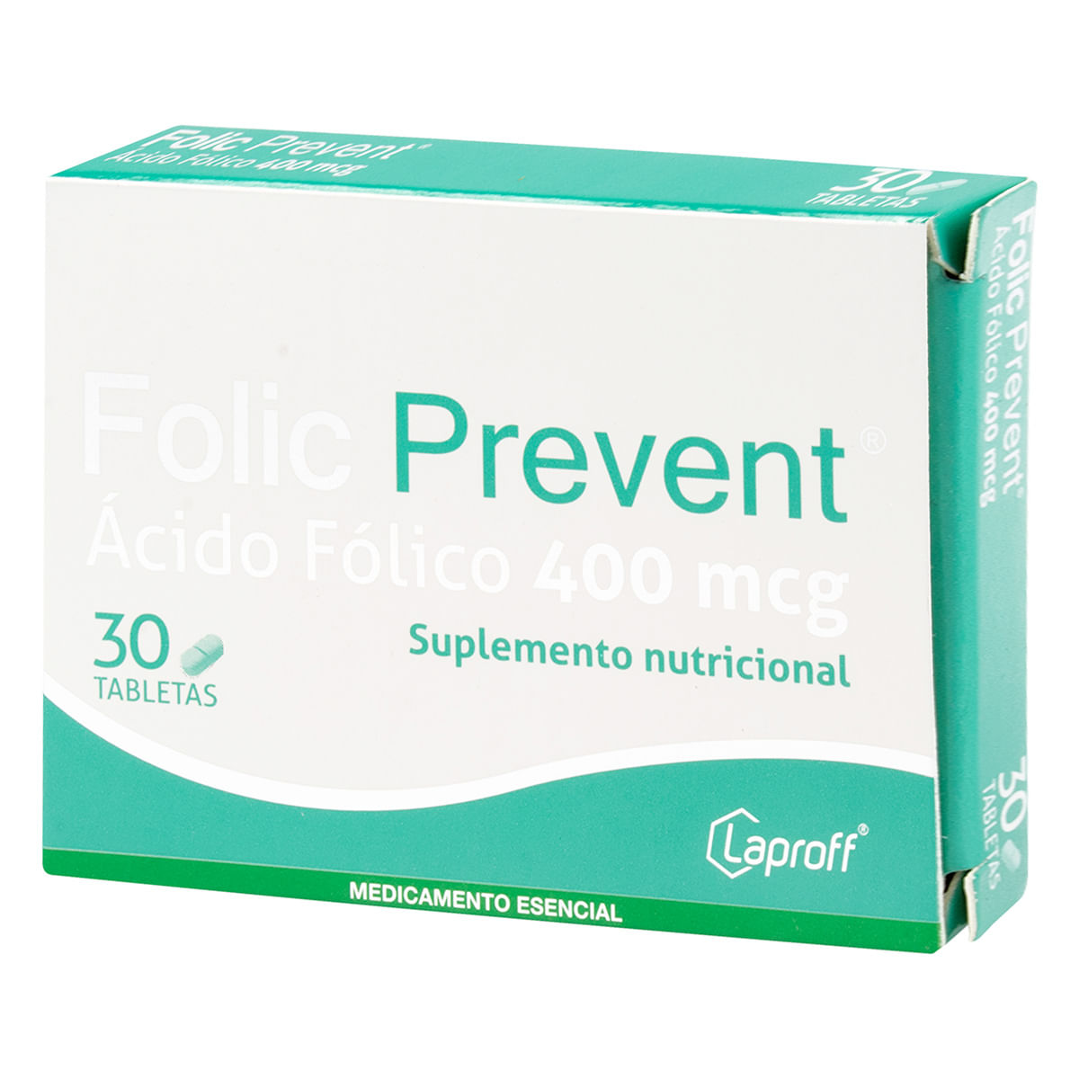Folic Prevent 400 Mcg Laproff Caja X 30 Tabletas.