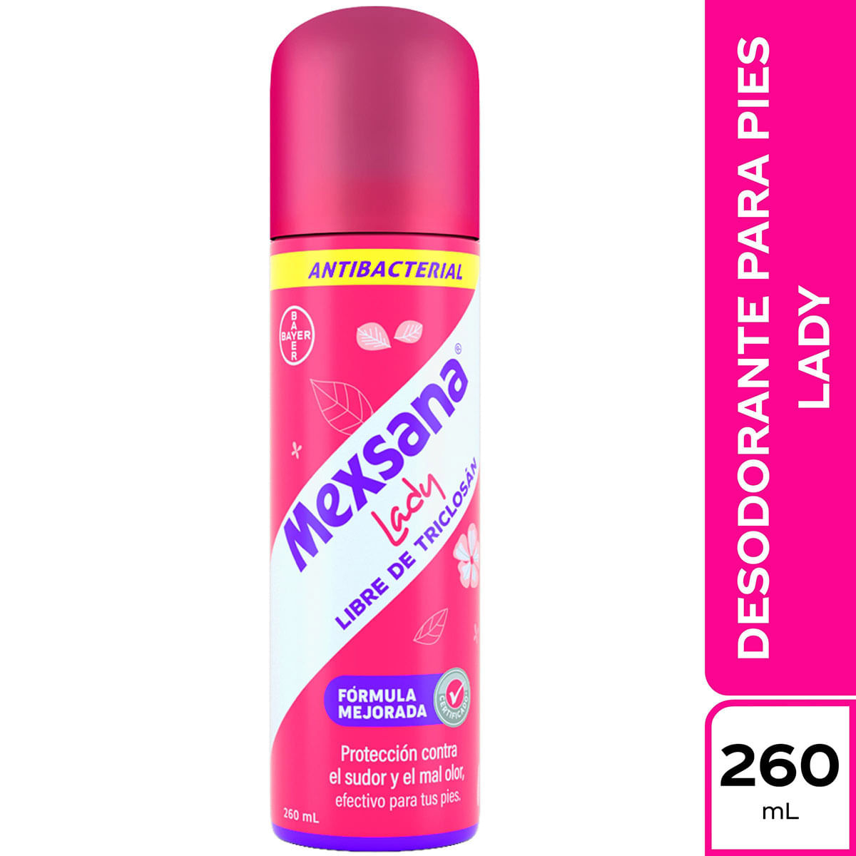 Desodorante para Pies Mexsana Lady Bayer Spray x 260 mL.