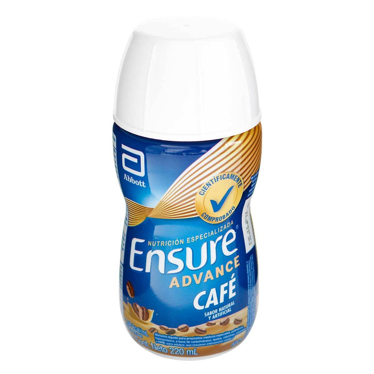 Alimento Líquido Abbott ensure Advance Sabor Café Botella x 220 mL