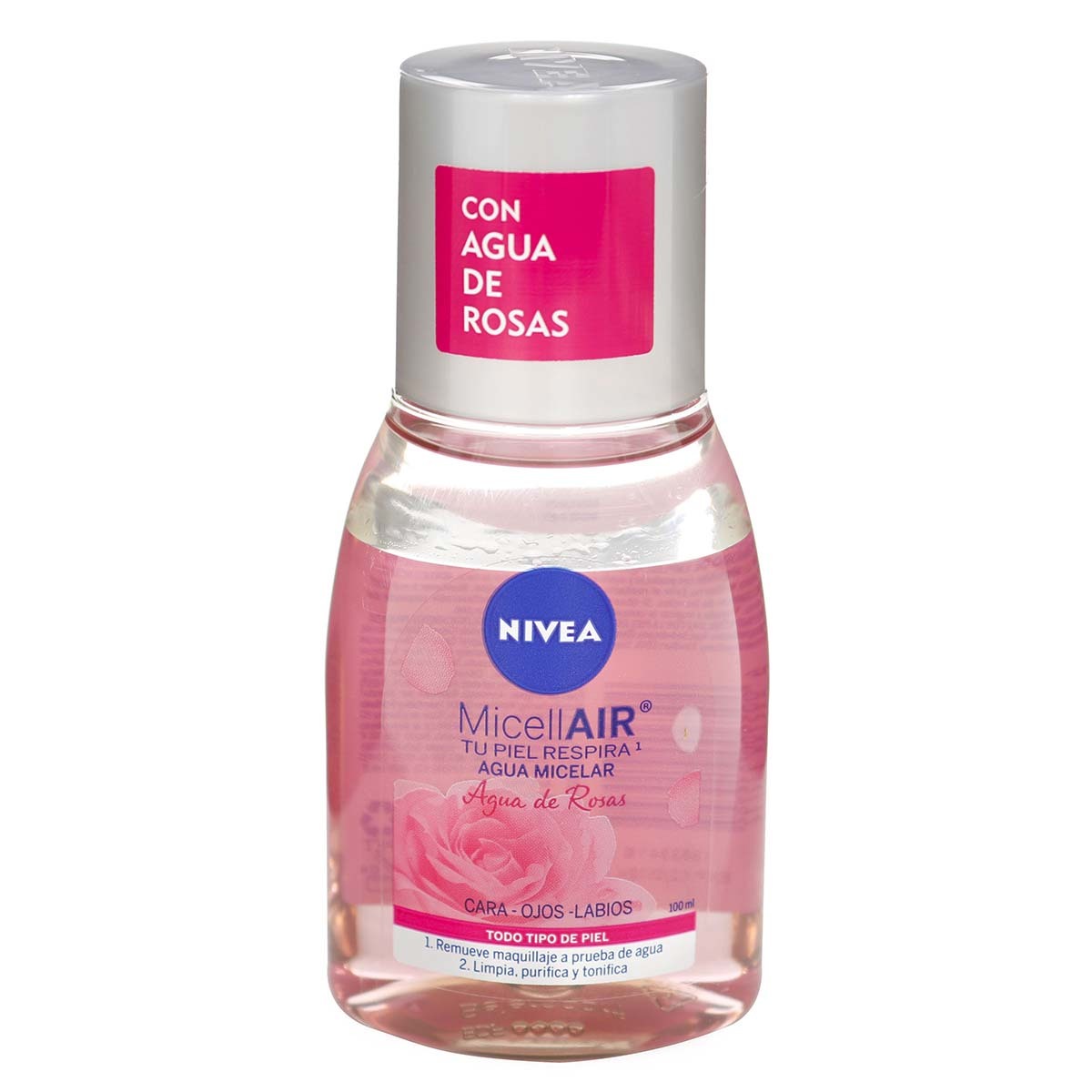 Agua Micelar Nivea Micell Air Agua de Rosas Todo Tipo de Piel Frasco x 100 mL.