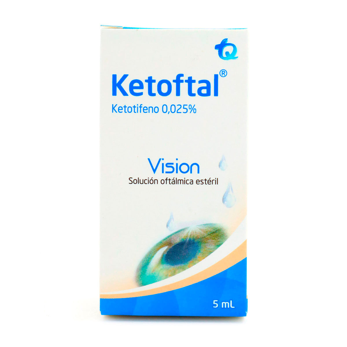 Solución Oftálmica Ketoftal 0.025% Tecnoquímicas Frasco X 5 Ml.
