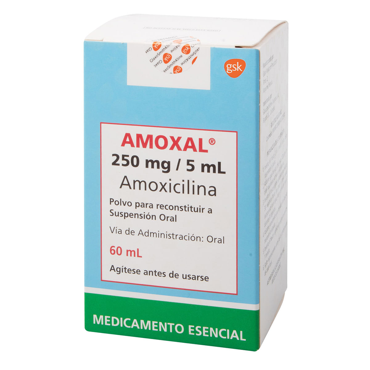 Suspensión Oral Amoxal 250 Mg/5 Ml Gks Polvo Frasco X 60 Ml.