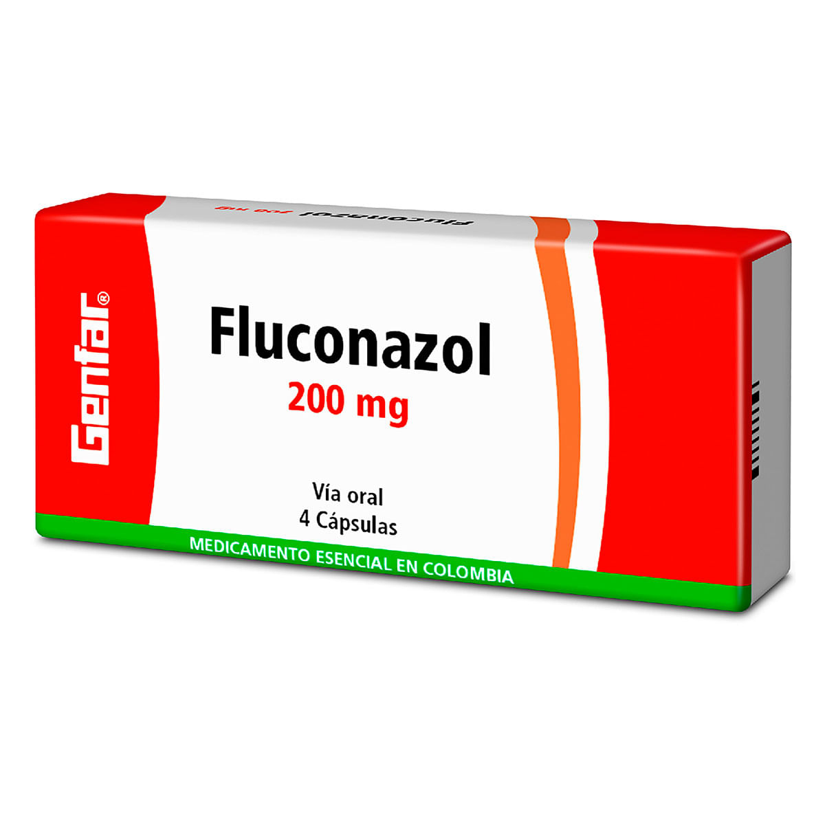 Fluconazol 200 Mg Genfar Caja x 4 Cápsulas