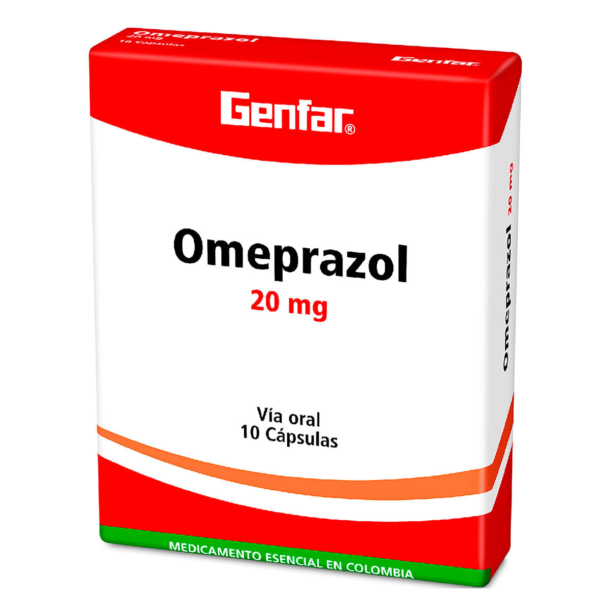 Omeprazol 20 Mg Genfar Caja x 10 Cápsulas