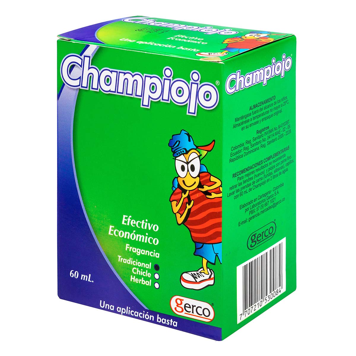 Shampoo Champiojo Tradicional Frasco x 60 mL
